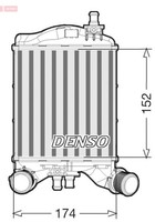 Denso LadeluftküHler DIT09111 FüR 500 595 695 Abarth Aluminium 312 AXD1A