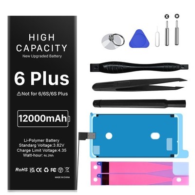 12000mAh Battery for iPhone 6 Plus, 2026 Upgraded High Capacity New 0 Cycle B...