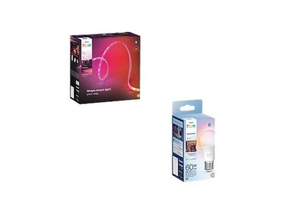 PHILIPS HUE GRADIENT LIGHTSTRIP 4M + ESSENTIAL WACA E27 BUNDLE *NEU*