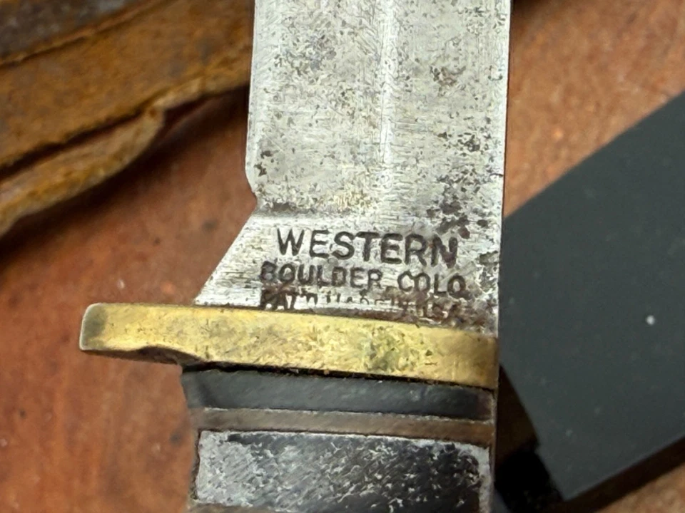 Rare Vintage Western Cutlery 628 Small Bird/Trout Knife Stagalon Handle--2515.25 - Image 3 of 4