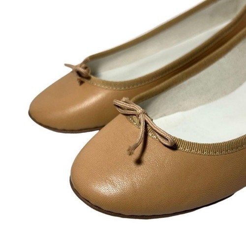 Zapatos de Ballet repetito Cinta Plana Beige Cuero Talla 40 USADOS Japón Envío Gratis - Imagen 5 de 10