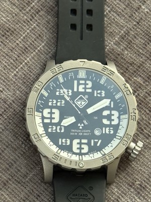 Hazard 4 Heavy Water Diver 50mm Black Titanium Men's Watch