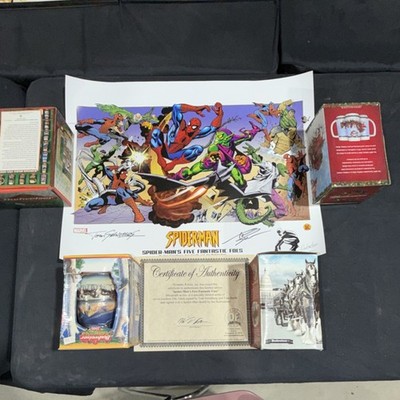Marvel Spider-Man Five Foes Limited Edition Signed Poster  571 / 750 Rare Poster