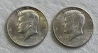1964-P, D Kennedy Half Dollars AU 90% Silver Coins Lot of Two (2)