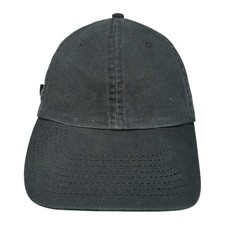 KNP Slideback Baseball Cap Black One Size Adjustable Lightweight 6 Panel Blank