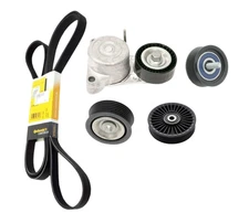 Drive Belt + Tensioner + 3x Idler Pulleys for MERCEDES select models