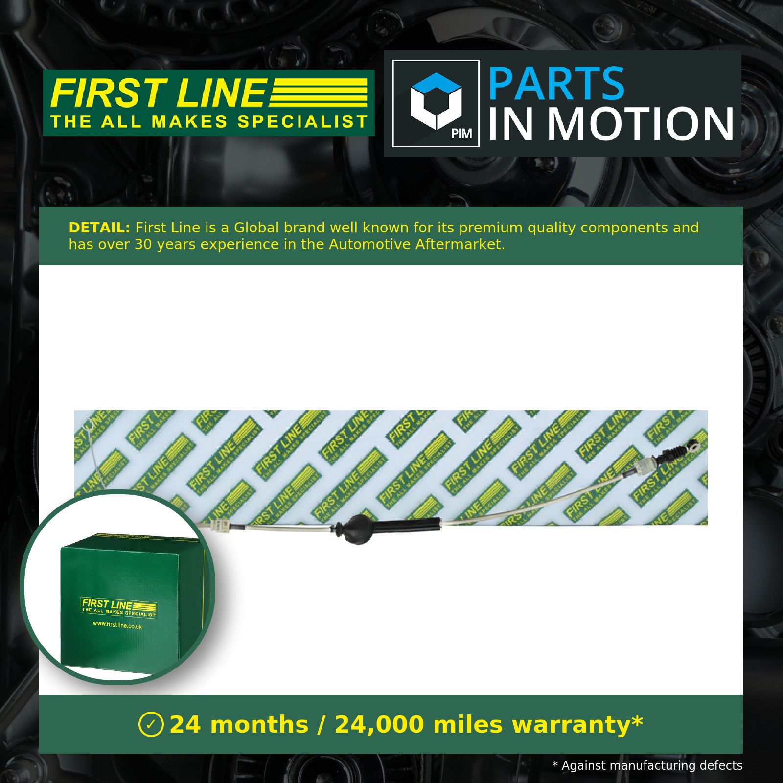 Gear Change Cable fits MERCEDES VITO W639 3.0D LHD Only 2006 on Firstline New