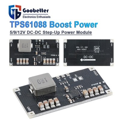 TPS61088 5/9/12V Hochleistungs-Batterie-Boost-DC-DC-Leistungsmodul 10A Strom