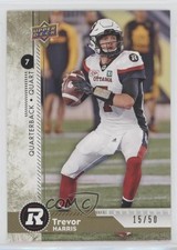 2018 Upper Deck CFL Gold 15/50 Trevor Harris #111 0c6