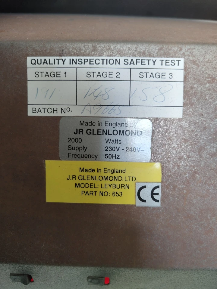 Vintage Electric Fireplace Made In England by JR Glenlomond - Image 4 of 4