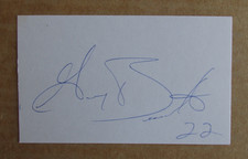 GARY BENNETT SIGNED AUTOGRAPH 3X5 INDEX CARD 2006 WORLD SERIES CHAMPION CARDINAL