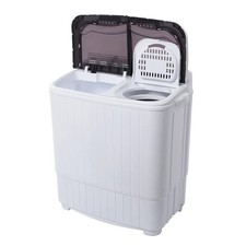 Portable Compact Washer  Dryer with Mini Washing Machine and Spin Dryer, White