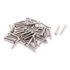 M3 x 18mm Phillips Head Stainless Steel Countersunk Bolts Machine Screw 50pcs