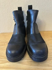 UGG Stockton Black Leather Ankle Boots - Women’s Size 9 NWOT 