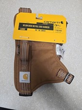 Carhartt Nylon Duck No Pull Dog Harness L 26X35" Chest Classic Brown , New