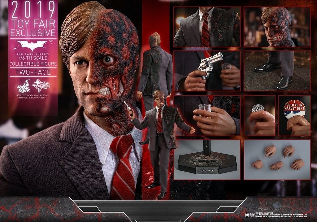 Hot Toys MMS546 Batman The Dark Knight Two Face Harvey Dent 1/6
