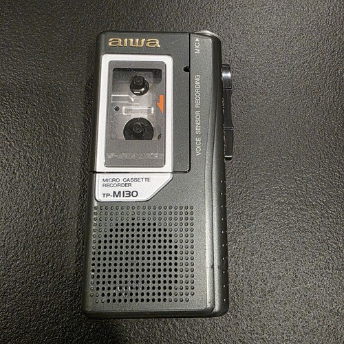 Aiwa TP-M130 Microcassette Tape Recorder Voice Sensor Recording