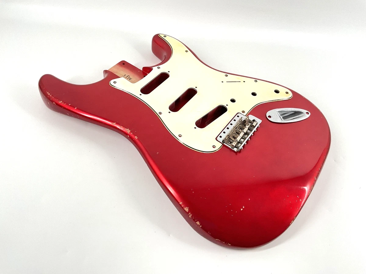 MJT Official Custom Vintage Aged Nitro Guitar Body MarkJenny VTS Candy Apple Red