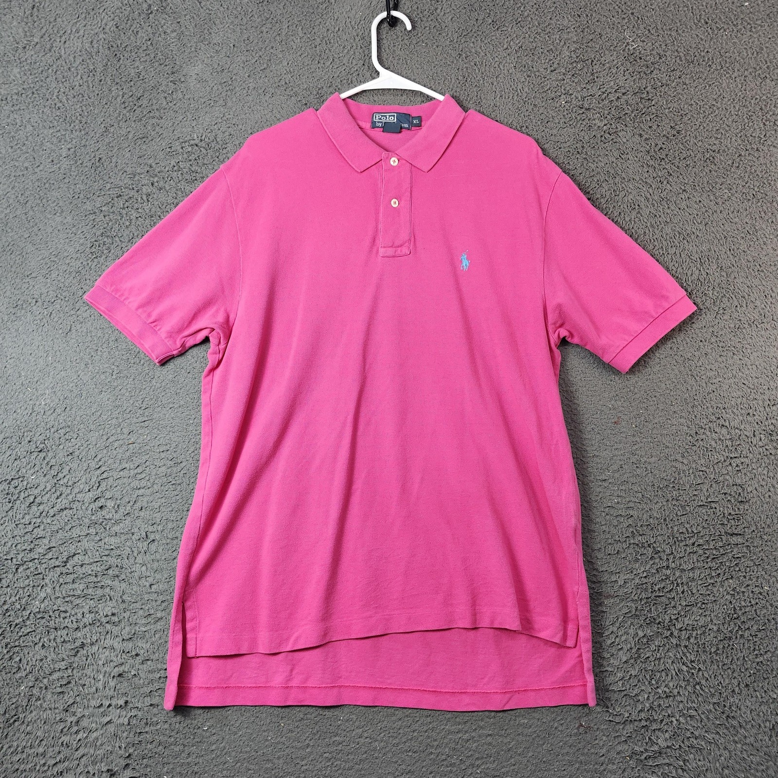 Polo Ralph Lauren Polo Shirt Mens XL Pink Pique Short Sleeve Pony Golf Casual