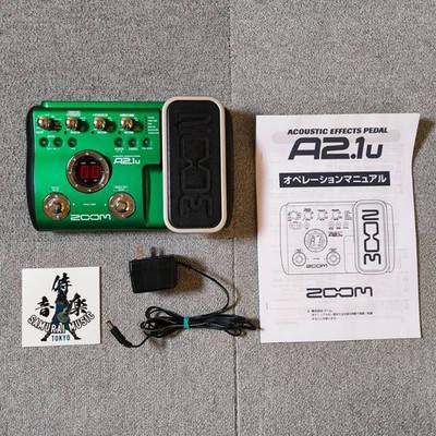 ZOOM A2.1u Acoustic Guitar Multi-Effects Pedal Processor USB Interface W/Adapter
