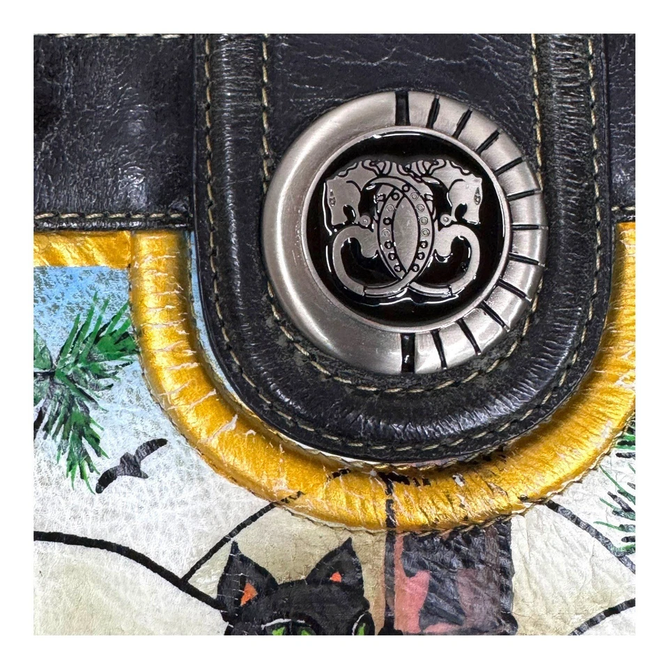 Bolso Bandolera Sharif Diseño Gato Nueva York Pintado a Mano Correa Egipcia LEER Foto 3 de 4