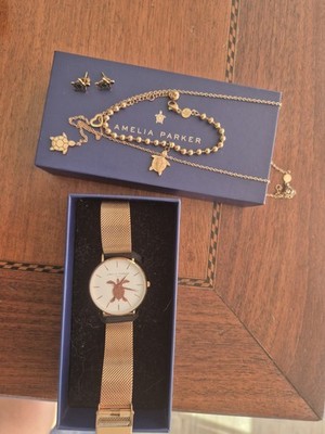 Schmuckset AMELIA PARKER UHR OHRRINGE ARMBAND KETTE