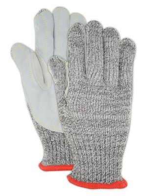 MAGID CutMaster H500LEA Hyperon Split Leather Palm Glove Cut Level A5 12 Pair 9L