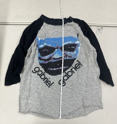 Rare Vintage 1982 American Tour Peter Gabriel 3/4 T-shirt Vintage Raglan 22x36
