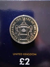 2022 UK £2 Two Pounds Coin Celebrating 150 Years of The FA Cup Uncertified - Available on eBay
