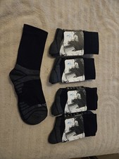 5 pares de calcetines grandes negros grises para hombre