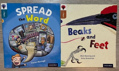 Oxford Reading Tree: Non-Fiction, 1 x Level 8 & 1 x Level 9 books.