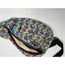 Vintage KAVU Rope Sling Bag Geometric Canvas Crossbody USA Made