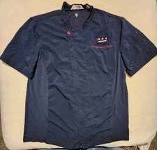 Chick Fil A Chef Coat Jacket Shirt Uniform Cook Black ZIP Oobe Team Style L