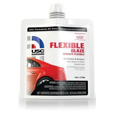 USC Flexible Glaze 77704 Polyester Bumper Repair Filler, 8 oz. Pouch