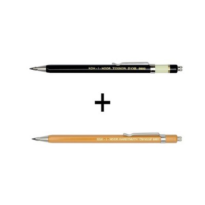Koh-I-Noor Druckbleistift 5905-5201 schwarz gelb
