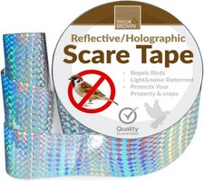 350FT Bird Deterrent Tape Flashing Reflective Pigeon Scare Repeller Ribbon