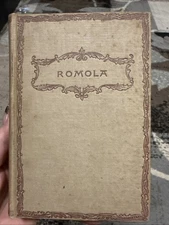Romola Vol II by George Eliot Good Condition Hardcover Vintage Antique Classic