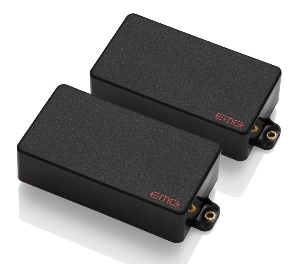 EMG-GH-BLK Active Humbucker Pickup Set Black, Solderless