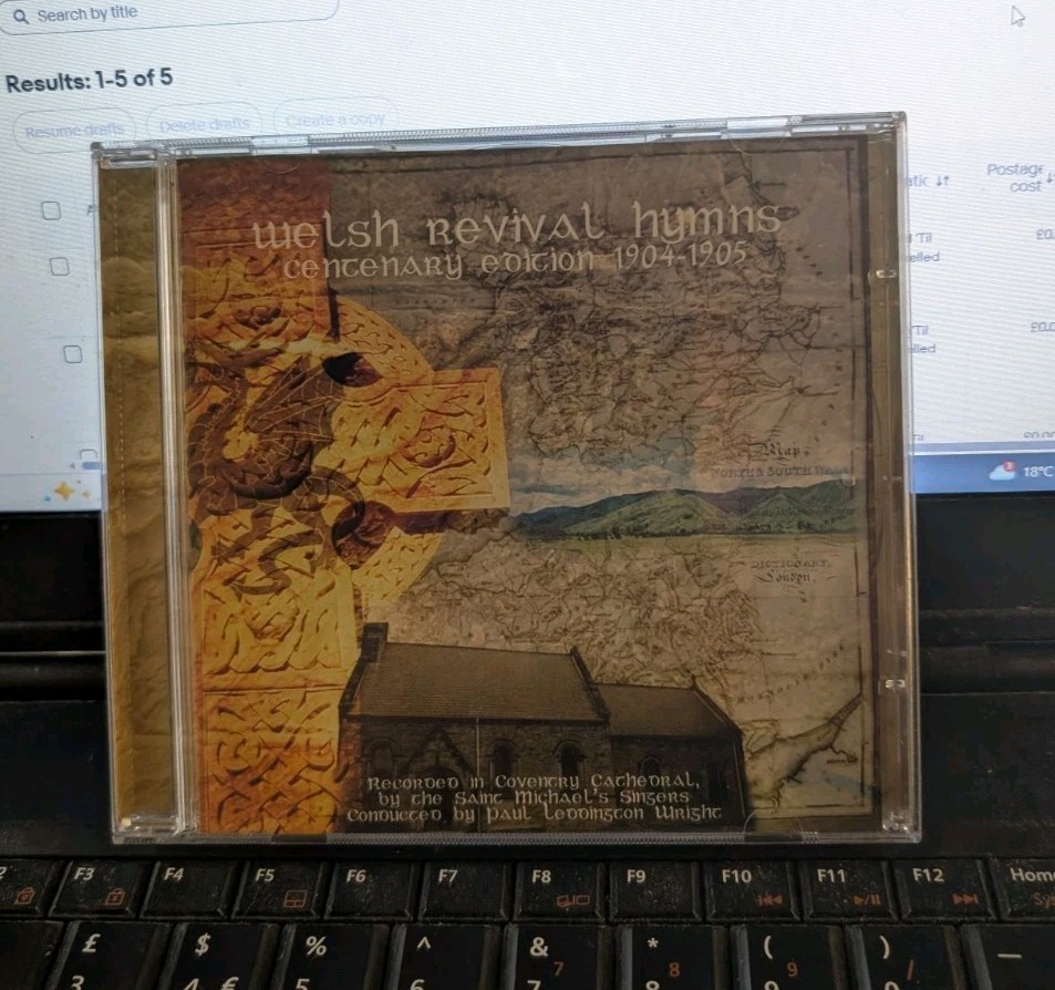 WELSH REVIVAL HYMNS - CONTENARY EDITION 1904-1905 WELSH CD VERY GOOD CONDITION