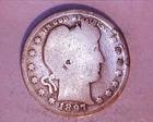 1897 BARBER25C QUARTER *** 213-6
