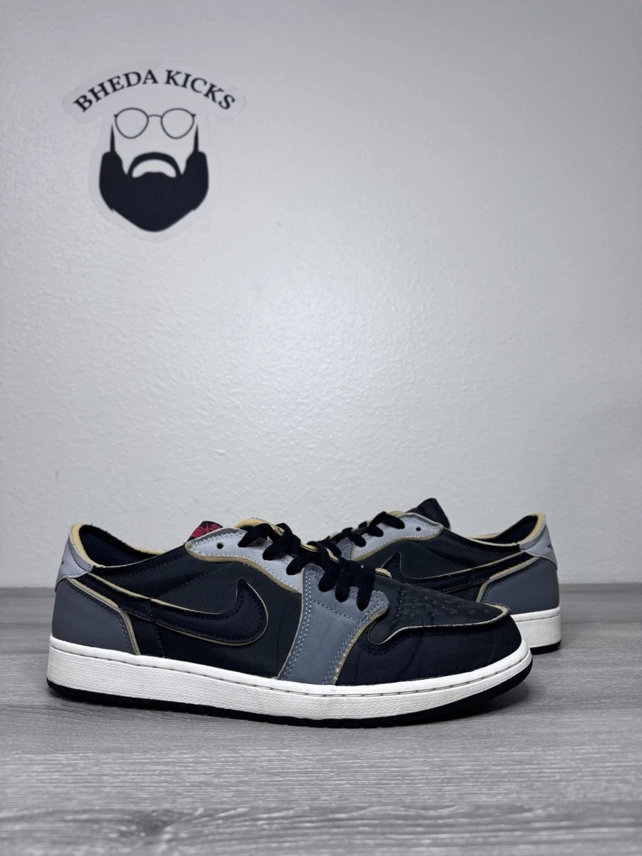 Preços baixos em Jordan 1 Retro Low Dark Grey Black | eBay