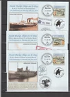 Isle of Man 2019 Operation Overlord IOM Railways Island at War D Day x 3 FDC`s
