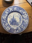 Antique Blue Transferware Commemorative Church Plate, Pawtucket, R.I. — photo 1