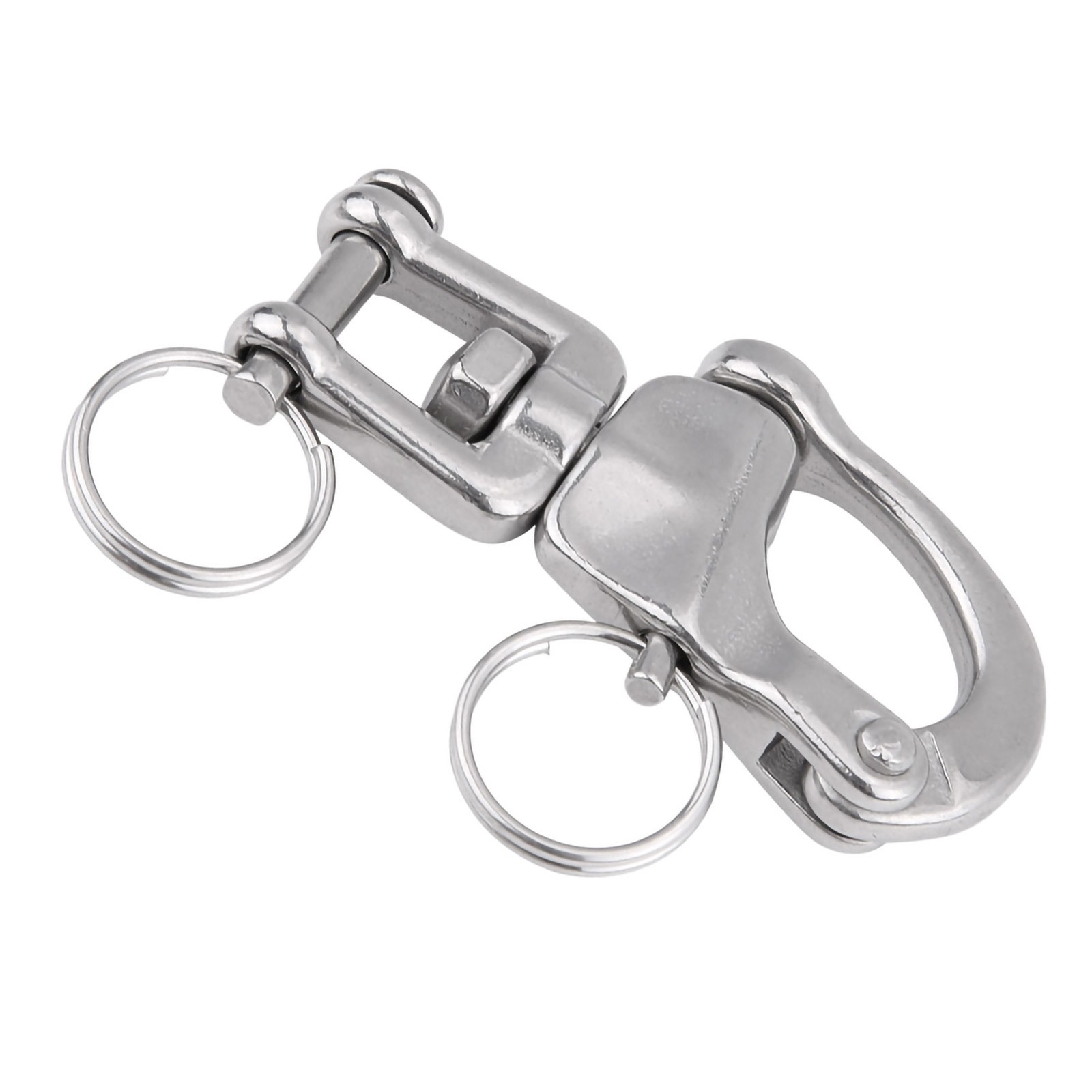 ☞ 316 Stainless Steel Jaw Swivel Snap Shackle For Sailboat Spinnaker Halyard 01