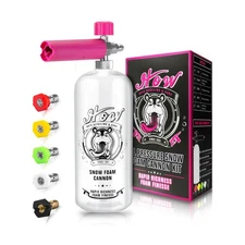 H.O.W Detailing 1L Foam Cannon for Pressure Washer with 5 Nozzle Tips
