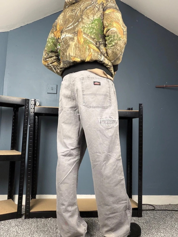 Dickies Carpenter Trousers Mens 38 Utility Workwear, Grey image 3