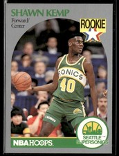 1990-91 Hoops #279 Shawn Kemp RC Basketball Card 1102R