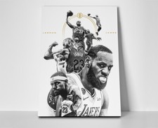 Lebron James Career Poster or Canvas - Lebron...