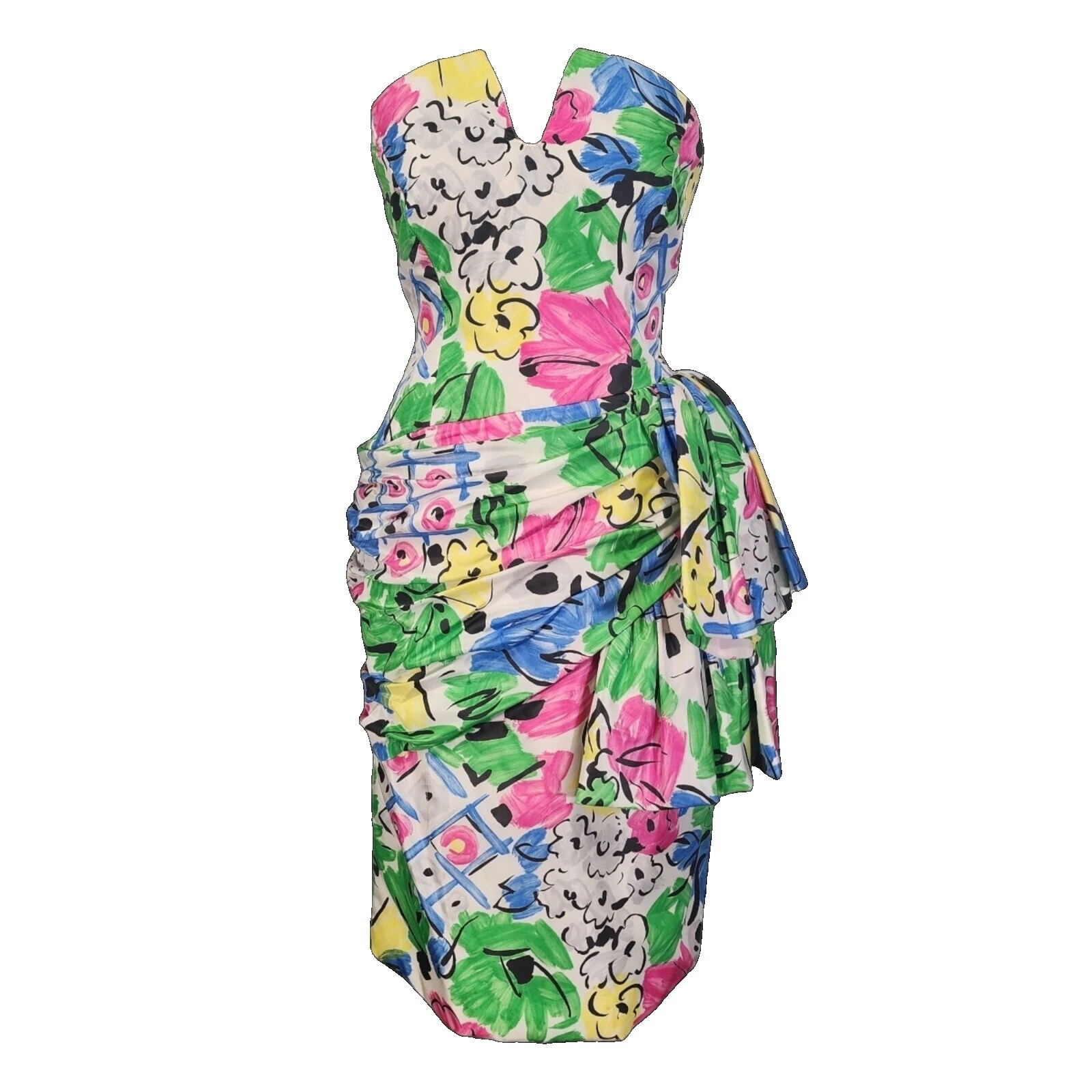 Acetato de graduación Vestidos VINTAGE 1980s para Mujer