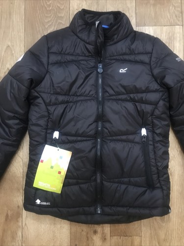 Regatta schwarze leichte wattierte Puffa-Jacke mit Reißverschluss 9-10 Jahre 140 cm neu mit Etikett A61 - Bild 2 von 11